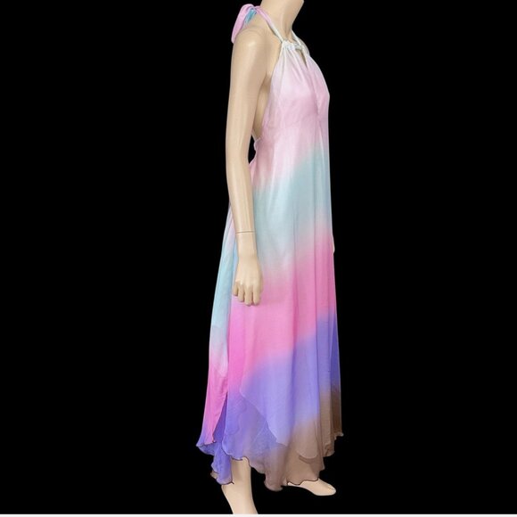 PilyQ Dress Multi Color Halter Long Summer Coverups - Picture 4 of 12